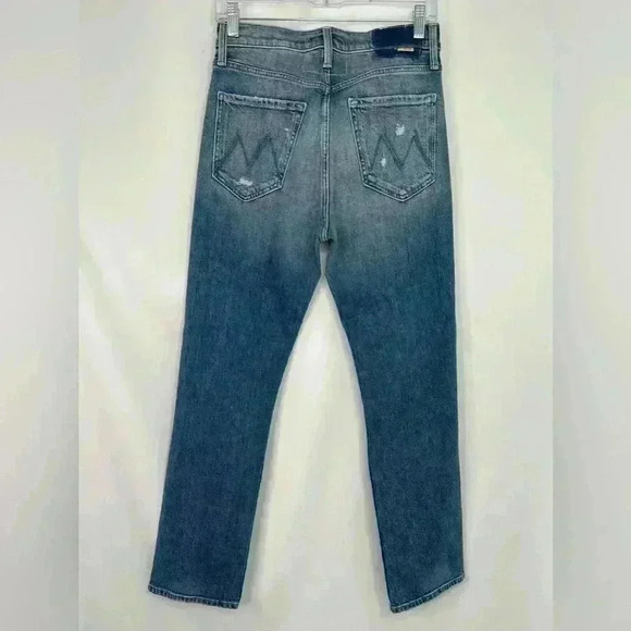 Mother Superior Denim High Waisted Rider Far Beyond the Sky Straight Leg Size 27 - Picture 5 of 15